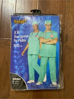DOCTOR SURGEON ER SCRUBS HALLOWEEN COSPLAY COSTUME ADULT Size L/XL New